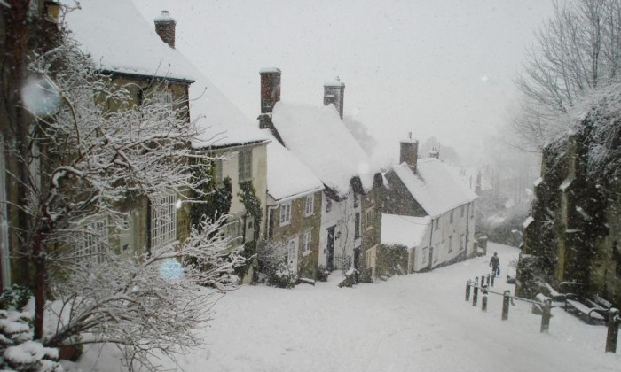 Gold Hill in the snow