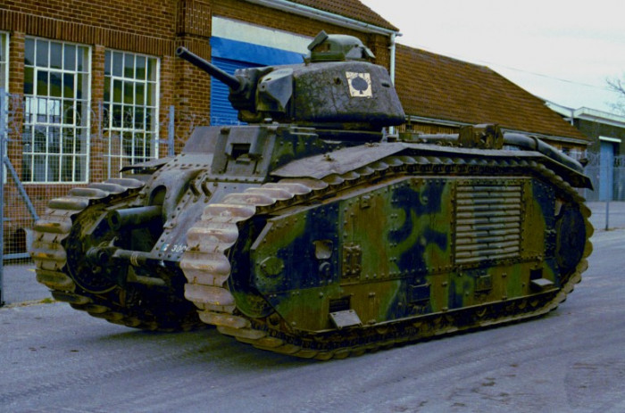 A tank outside